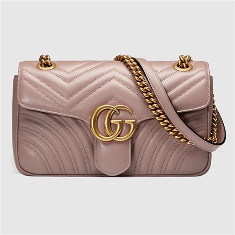 gucci dusty pink vs porcelain rose|GG Marmont matelassé leather super mini bag review.